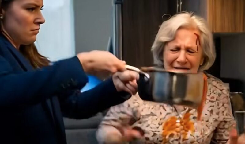 Усетих вкуса на кръвта, преди да опитам супата. „Безполезна стара вещице! Как смееш да ни тровиш?“, изкрещя снаха ми и желязната лъжица се удари в слепоочието ми. Обърнах се към сина си, умолявайки ме с очи, но той само увеличи звука на телевизора и заглуши болката ми с шум. Изгониха ме с 200 долара и проклятие – без да знаят, че „паразитът“, когото изхвърлиха, тайно притежава тринадесет сгради… включително тяхната собствена. И същата нощ взех решение.